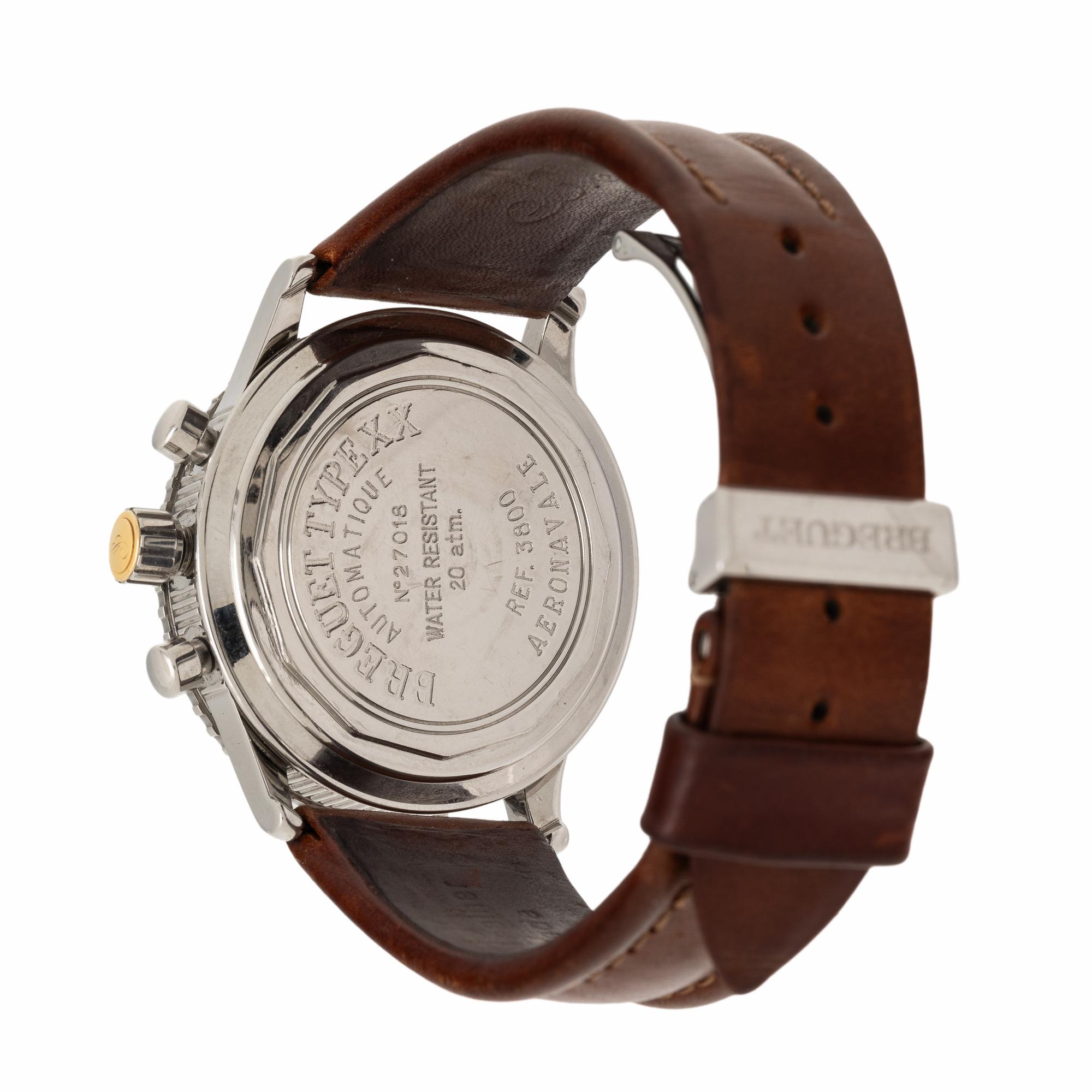 Breguet, Ref. 3800 Stainless Steel 'Type XX Aéronavale' Chronograph Watch, with Box, Papers, and Extra Bracelet