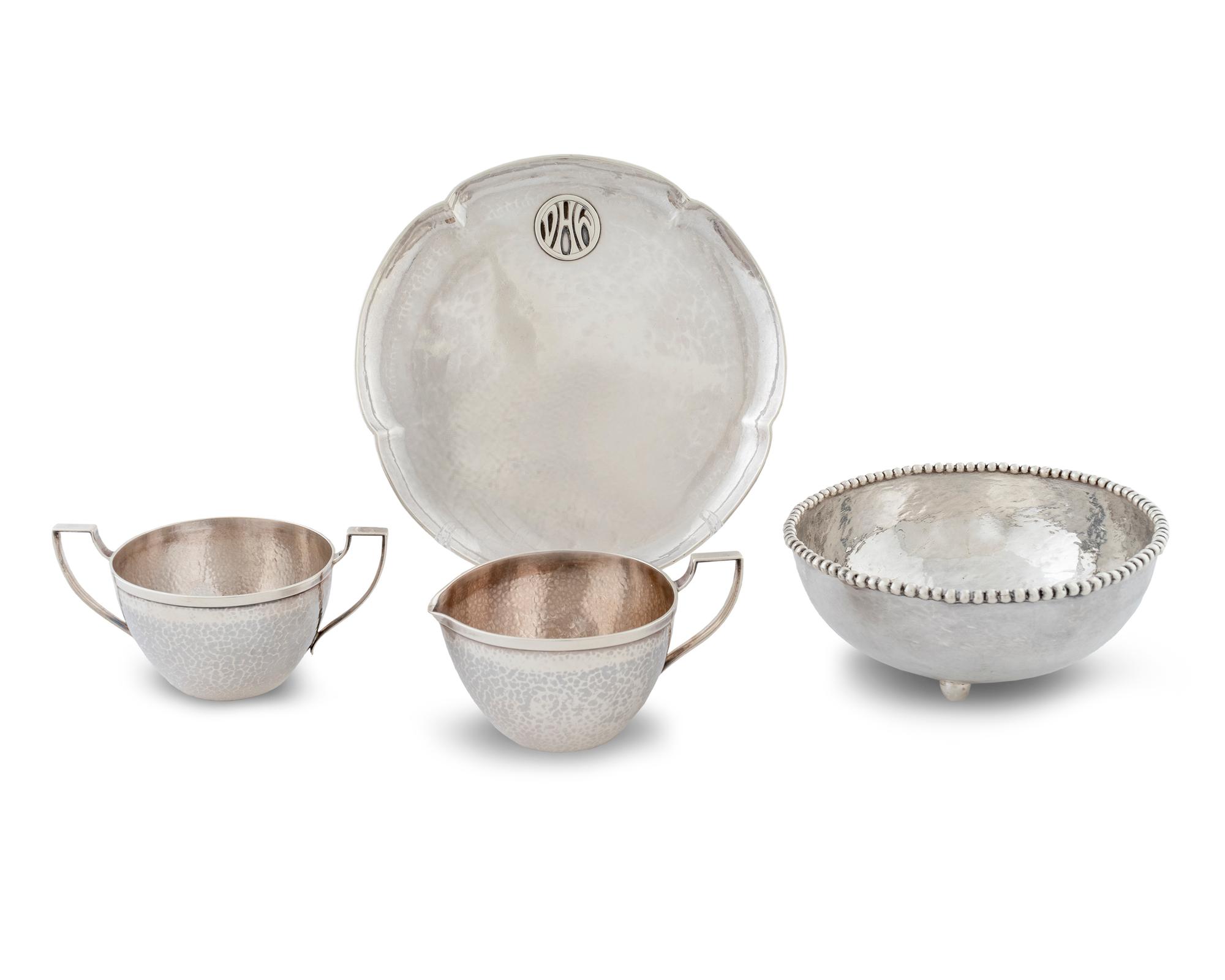 Four American Hand Wrought Silver Articles — 20TH CENTURY