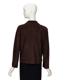 Chanel, Chocolate Brown Suede Jacket