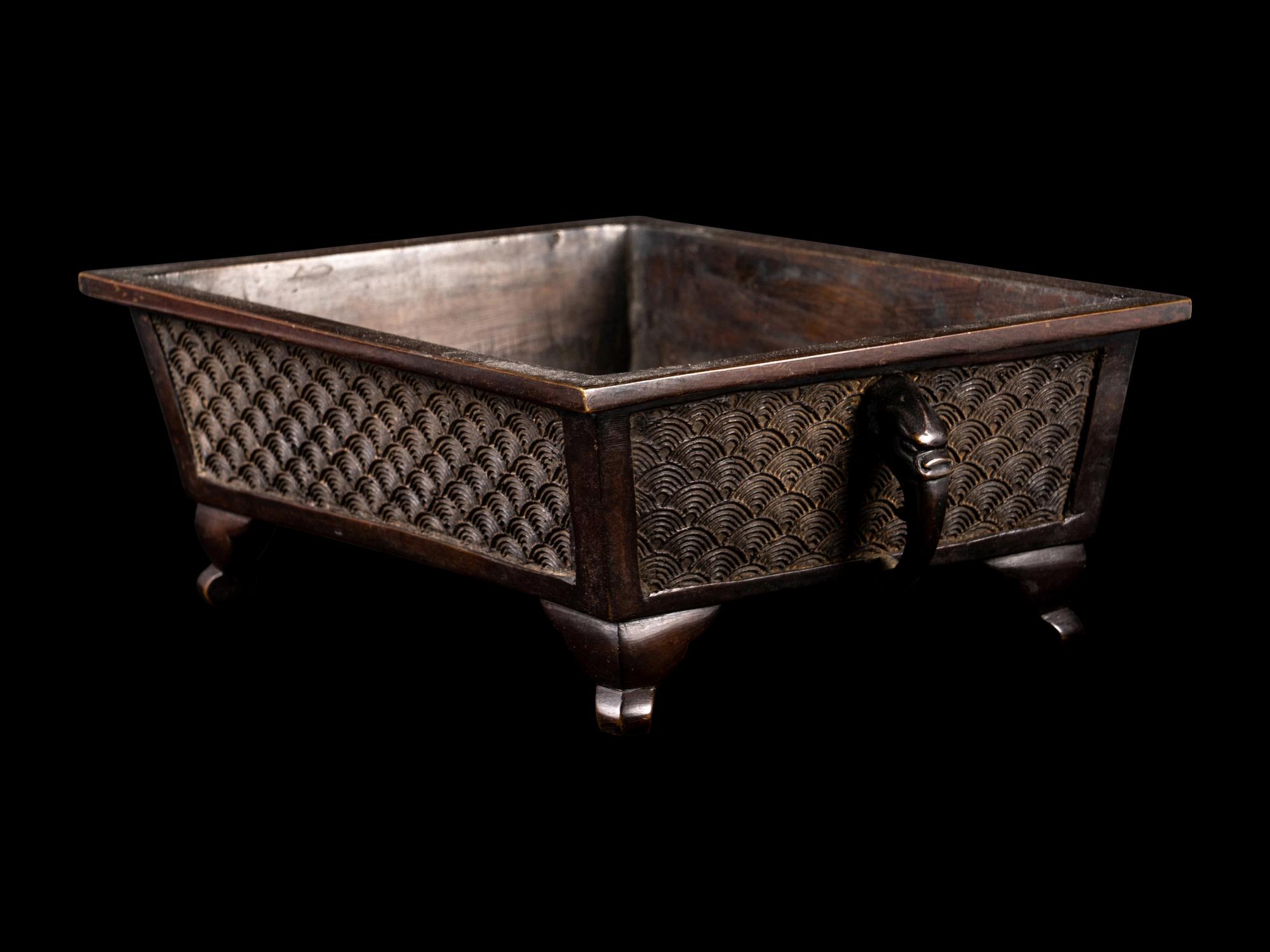 A Japanese Bronze Incense Burner