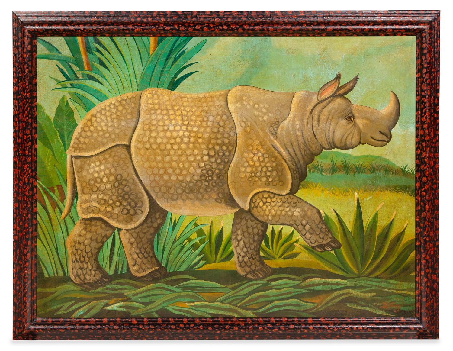 William Skilling, (American/British, b. 1949), Rhinoceros