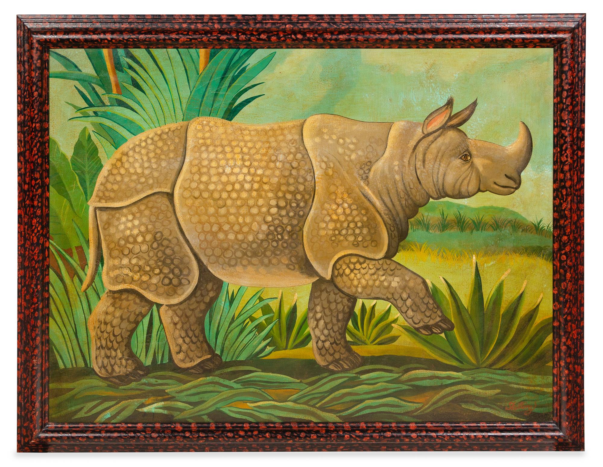 William Skilling, (American/British, b. 1949), Rhinoceros