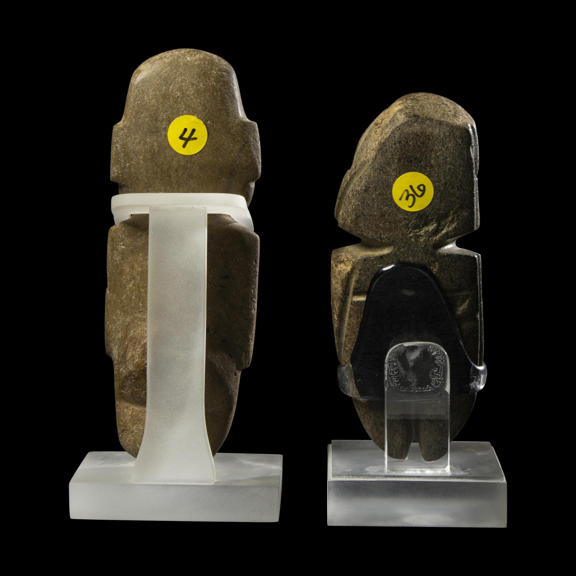 Two Mezcala Stone Figures