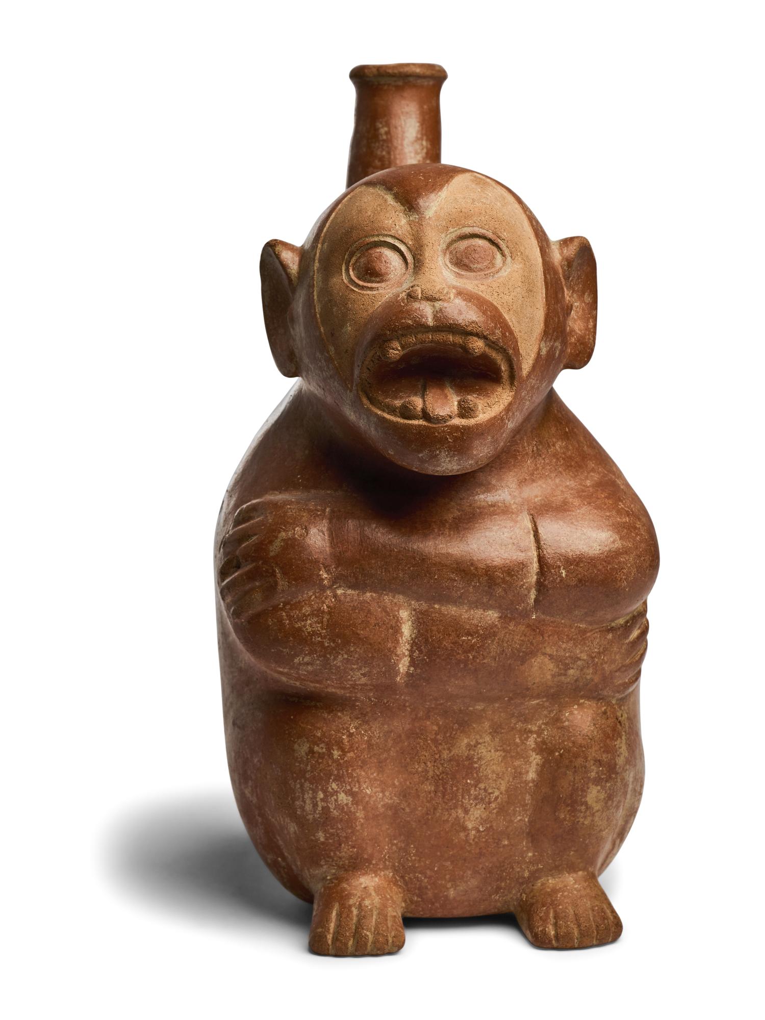 A Moche Monkey Vessel