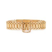 YELLOW GOLD, DIAMOND AND ONYX BRACELET
