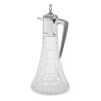 An English Silver Mounted Cut Glass Claret Jug