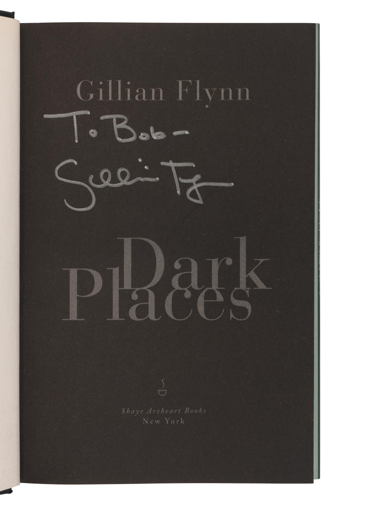 FLYNN, Gillian (b. 1971). A group of 3 FIRST EDITIONS, ALL INSCRIBED, comprising:
