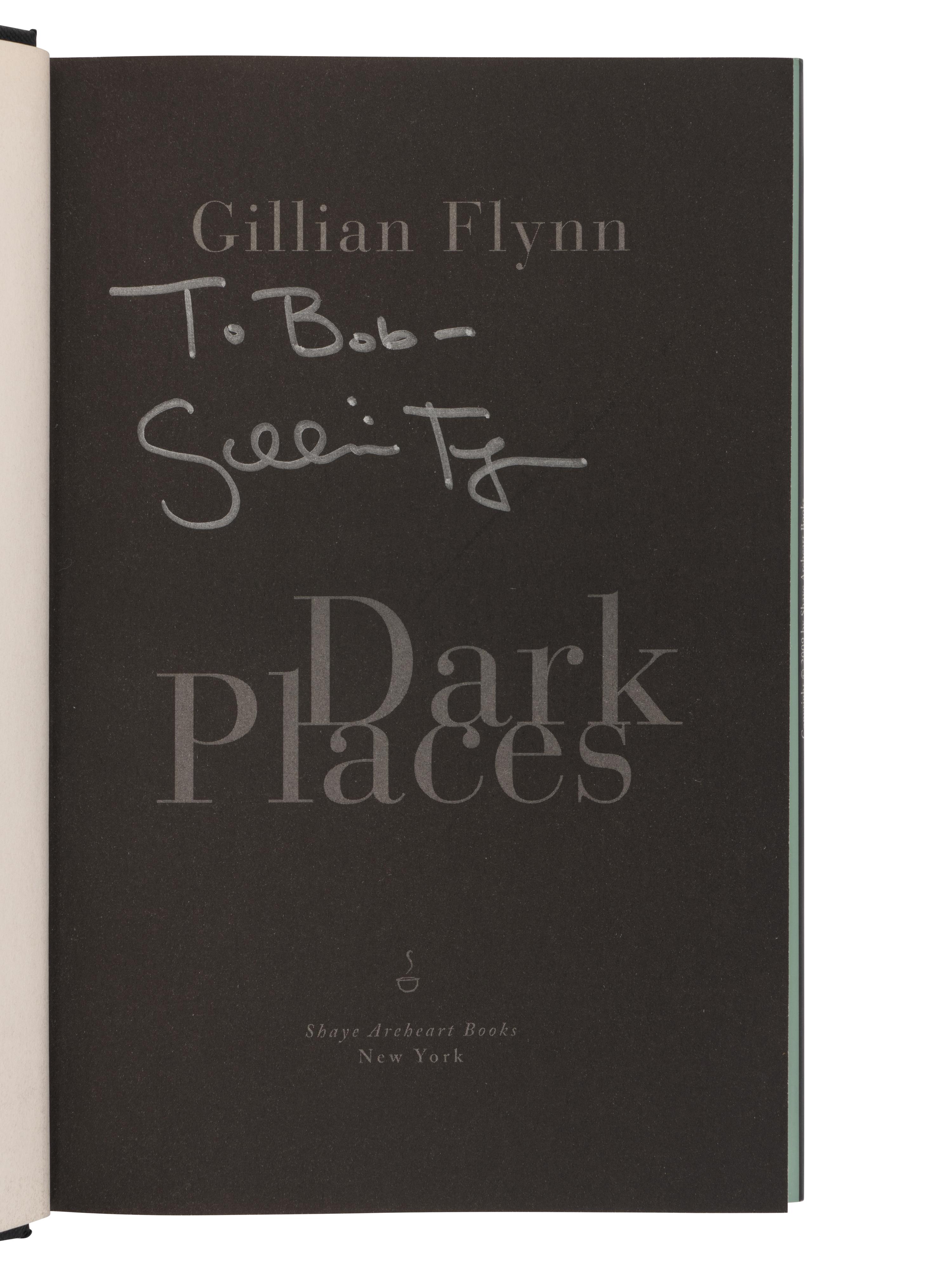 FLYNN, Gillian (b. 1971). A group of 3 FIRST EDITIONS, ALL INSCRIBED, comprising:
