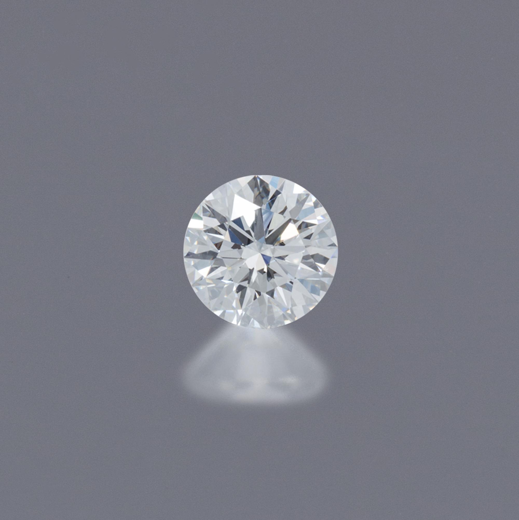 A 1.02 Carat Round Brilliant Cut Diamond,