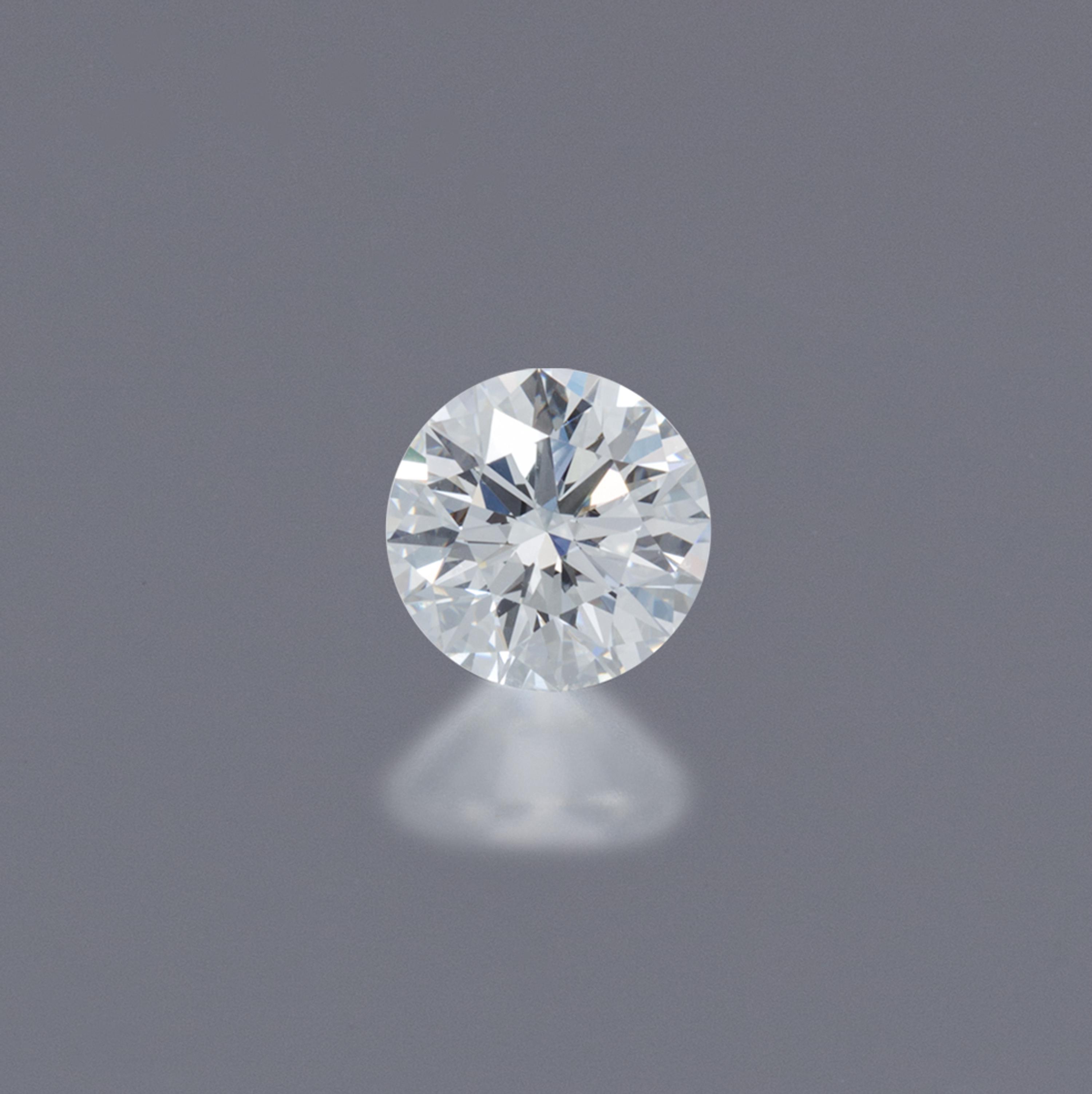 A 1.02 Carat Round Brilliant Cut Diamond,