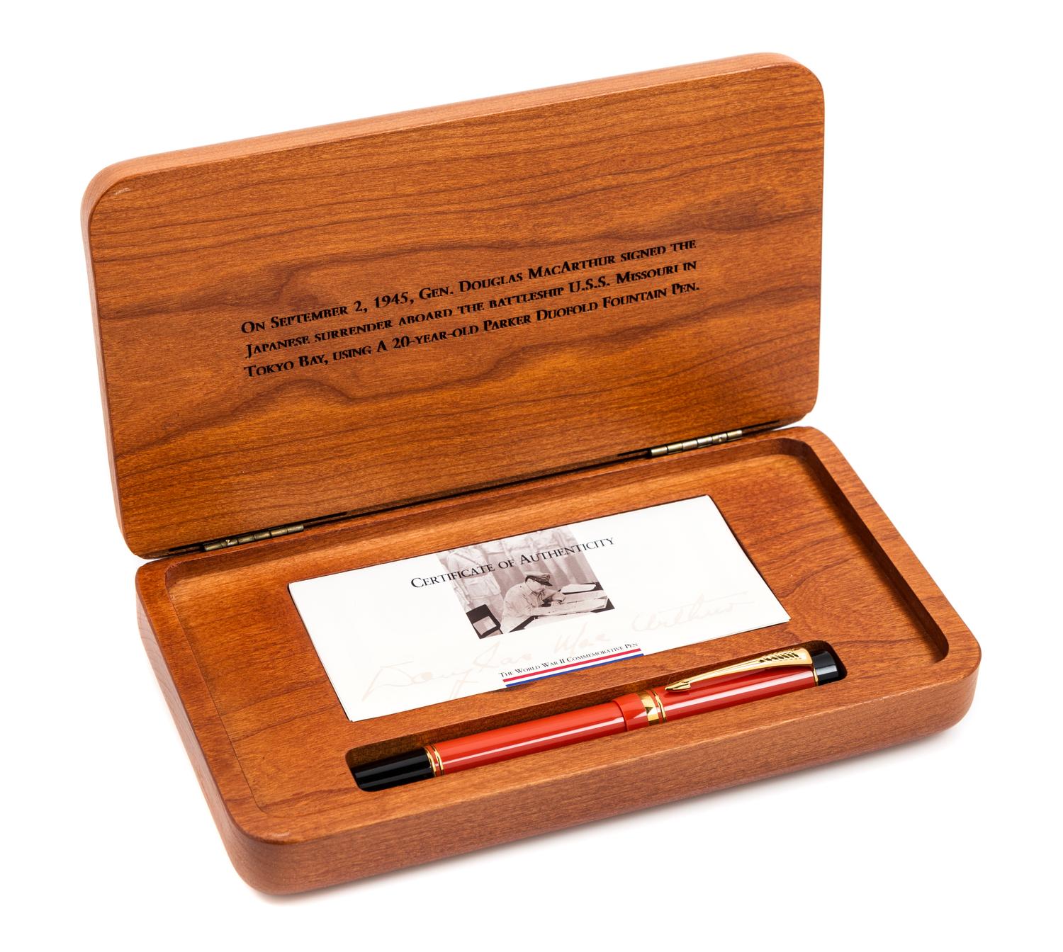 A Parker Duofold General MacArthur Limited Edition Fountain Pen