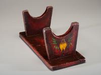 A Miniature Paint Decorated Wood Bench