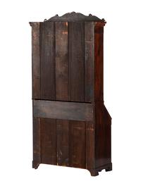 A Victorian Walnut Secretary Bookcase