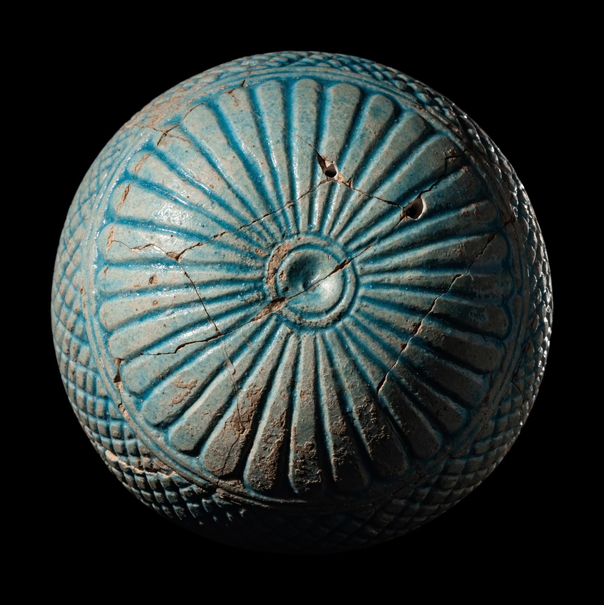 A Large Rhodian Faience Aryballos