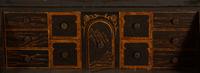 A George III Style Black Lacquer Secretary Bookcase — 19th Century