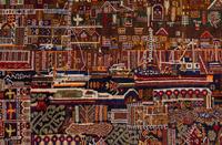 Two Afghan Wool Rugs