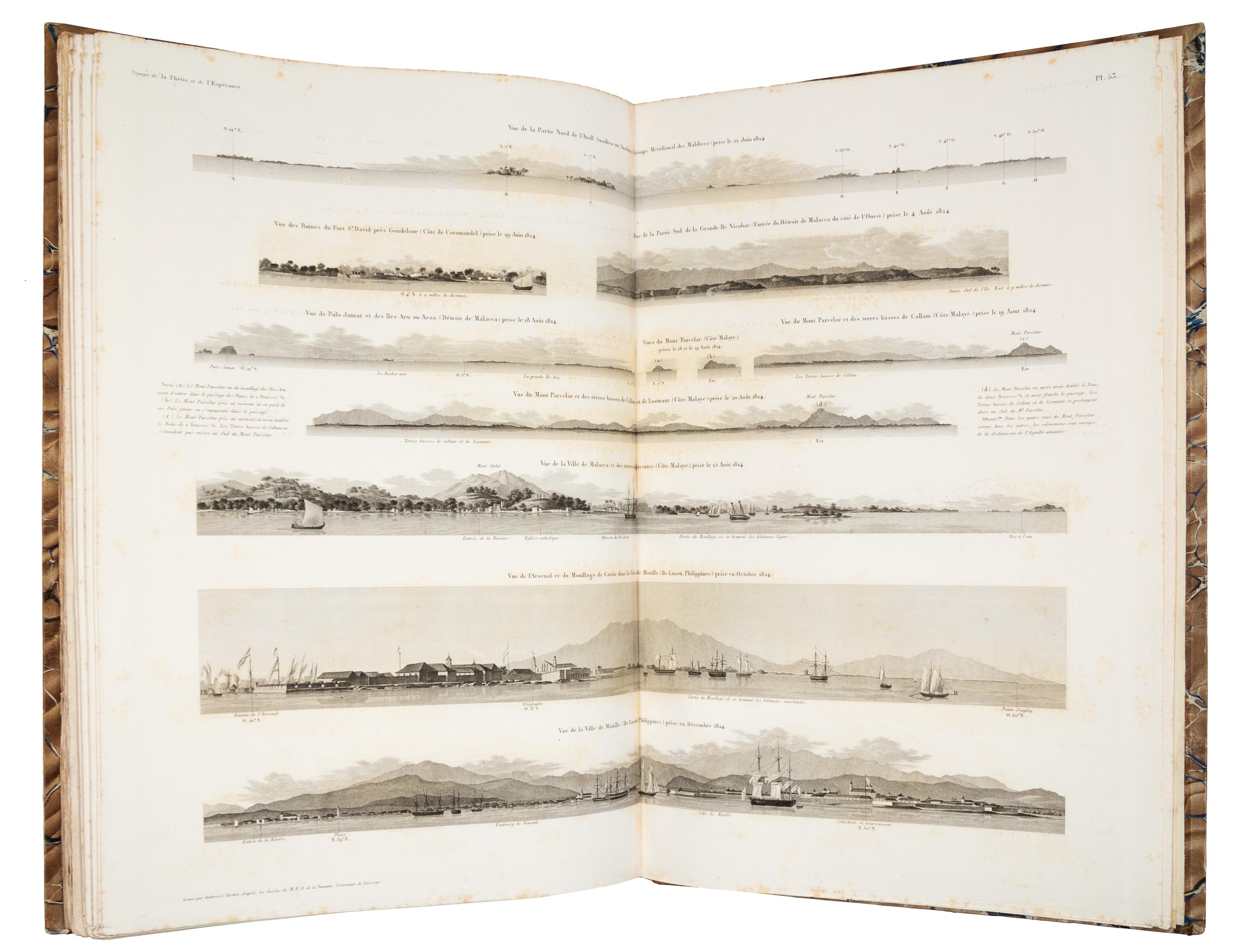 BOUGAINVILLE, Hyacinthe Yves Philippe Potentien, Baron de. Journal de la Navigation Autour du Globe. Paris, 1837. FIRST EDITION.