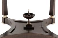An Empire Style Part Silvered Mahogany Center Table