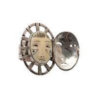 Sterling Silver Maskette Ring