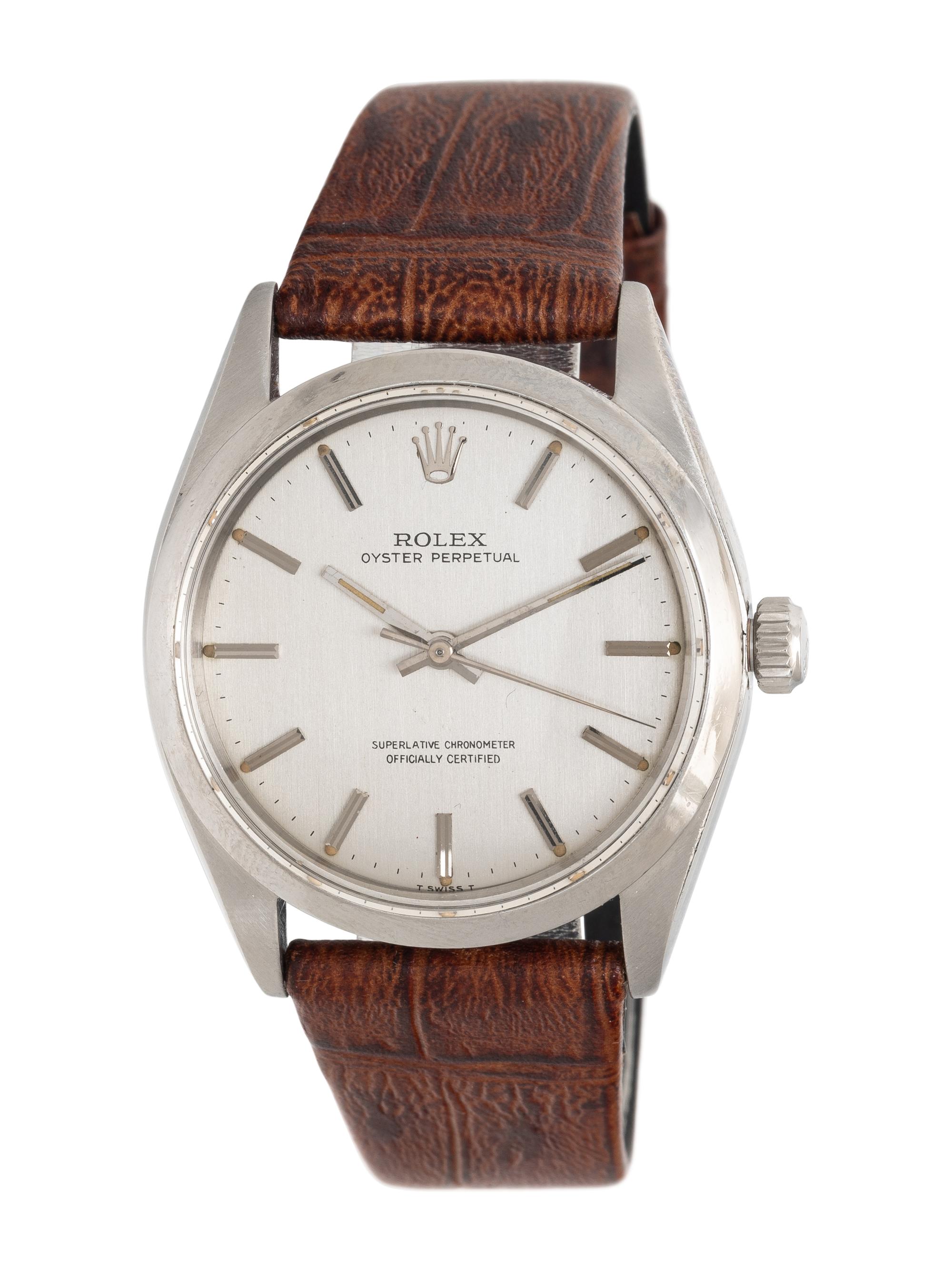 ROLEX, REF. 1002 STAINLESS STEEL VINTAGE 'OYSTER PERPETUAL' WATCH, CIRCA 1960