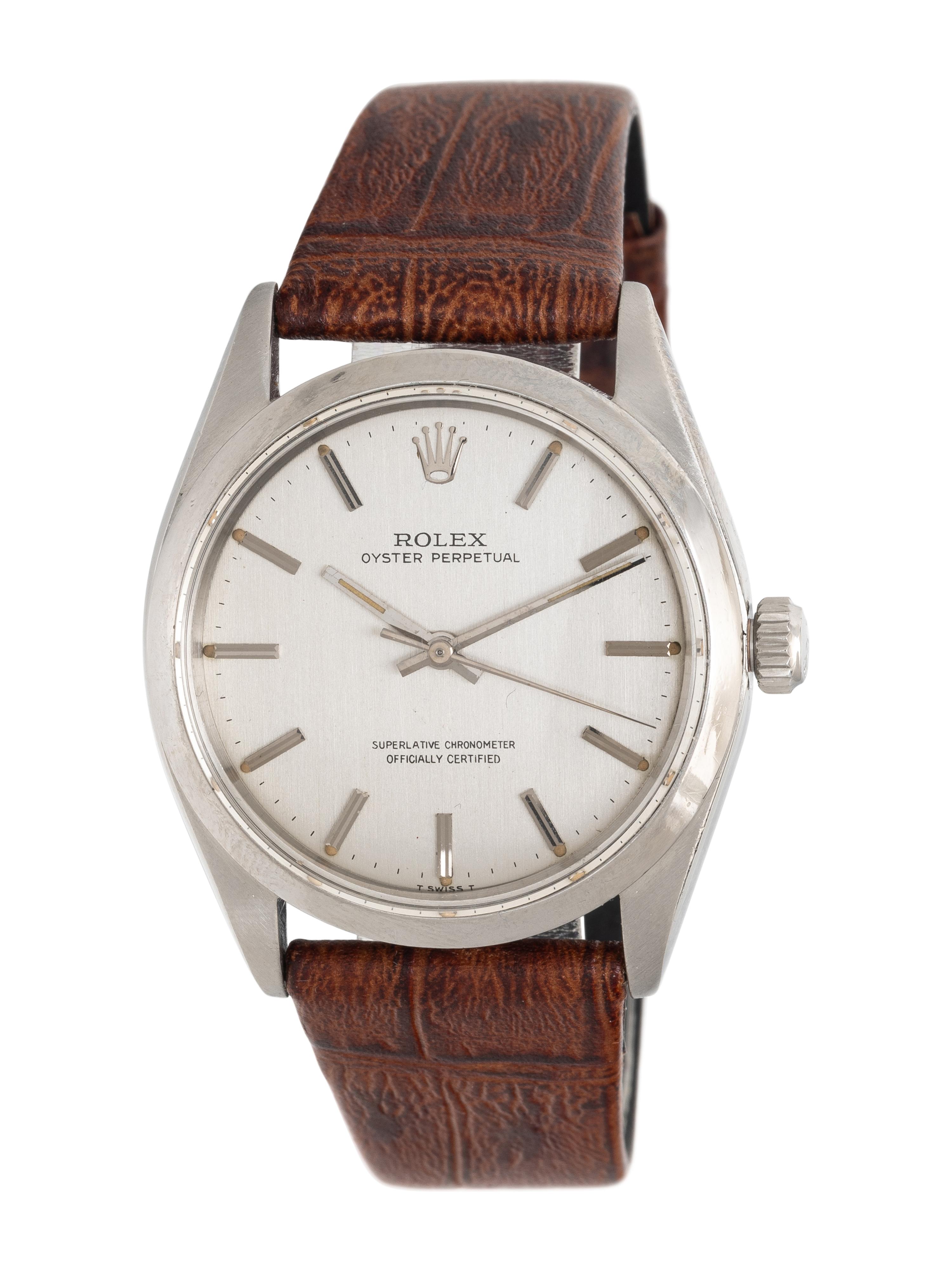 ROLEX, REF. 1002 STAINLESS STEEL VINTAGE 'OYSTER PERPETUAL' WATCH, CIRCA 1960