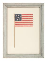 [FLAGS-CIVIL WAR]. 7-star American parade flag. Ca 1861-1890s.