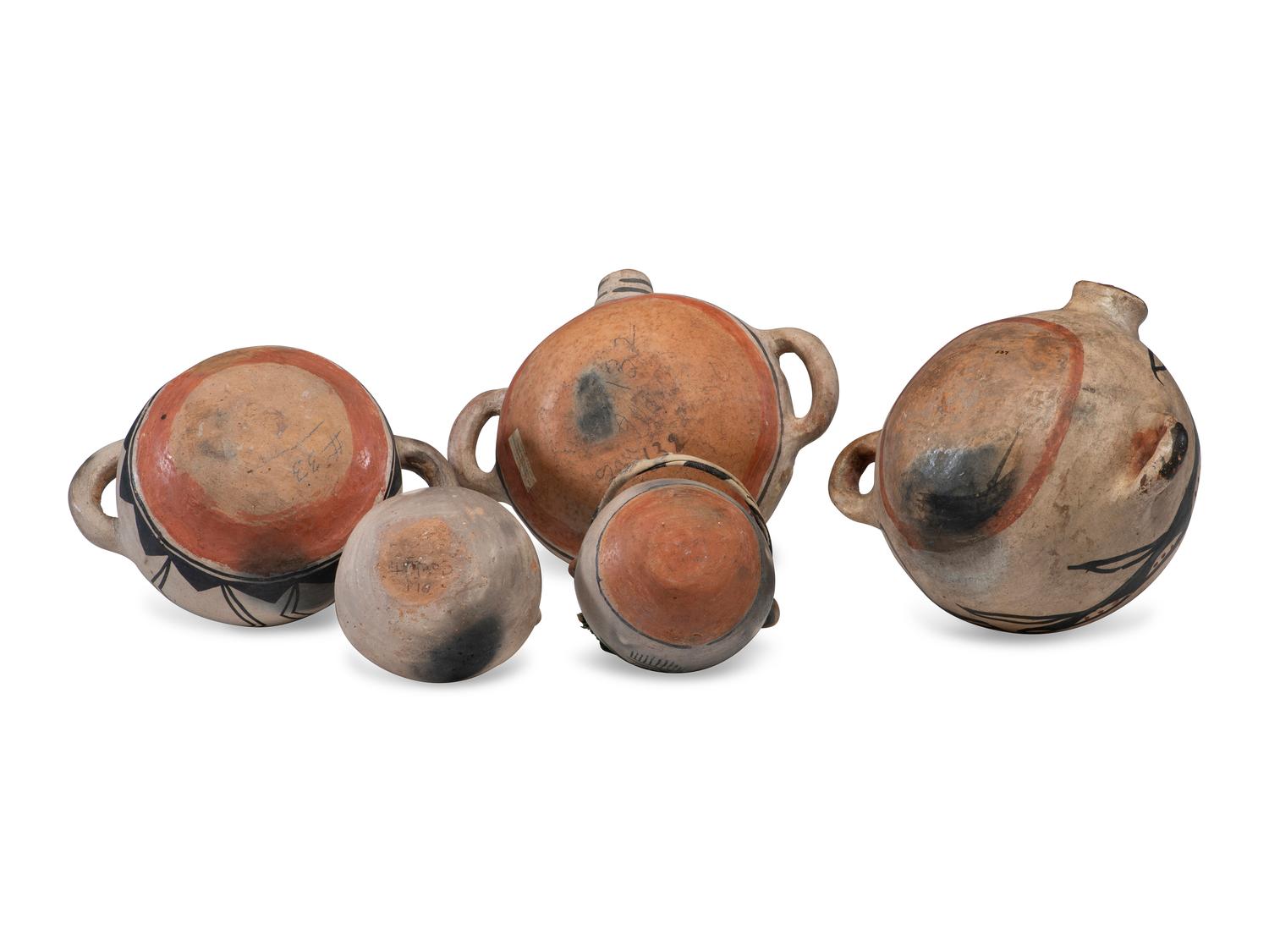 Cochiti Pottery Canteens and Wedding Vase