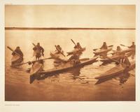 Edward Curtis (American, 1868-1952) — Nunivak Children AND Noatak Kaiaks Plates 688 and 718