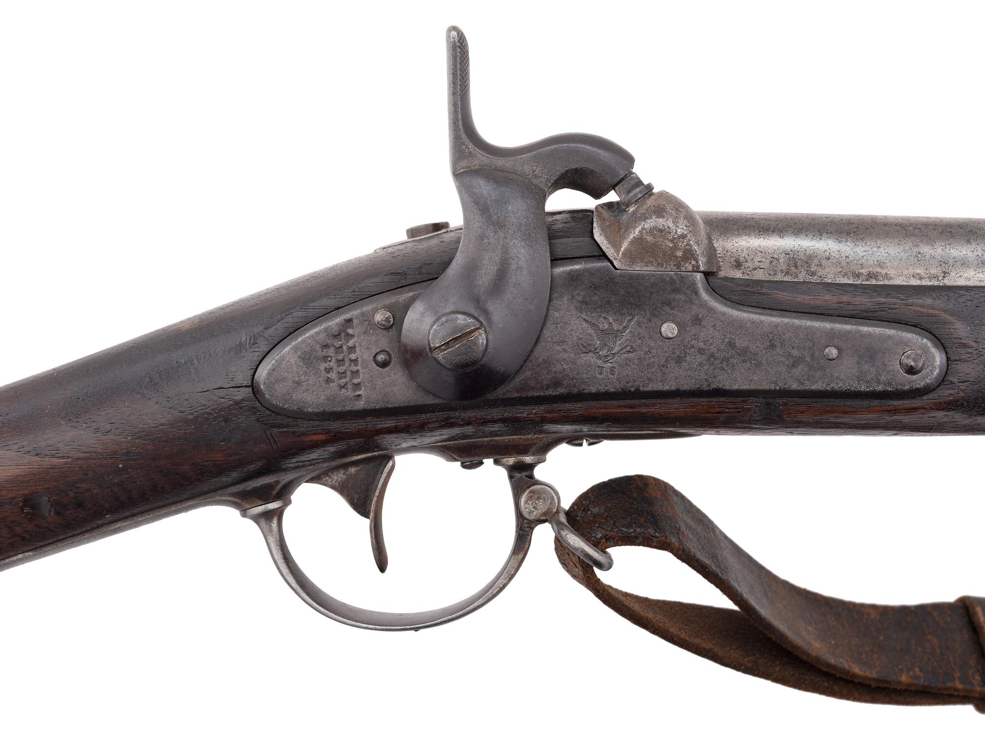 [CIVIL WAR]. US Model 1842 musket by Harpers Ferry with bayonet.