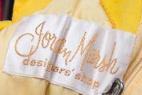 A Sybil Connolly Yellow Silk Sleeveless Gown, Size 8.