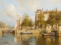 Johannes Christiaan Karel Klinkenberg, (Dutch, 1852-1924), View of Amsterdam
