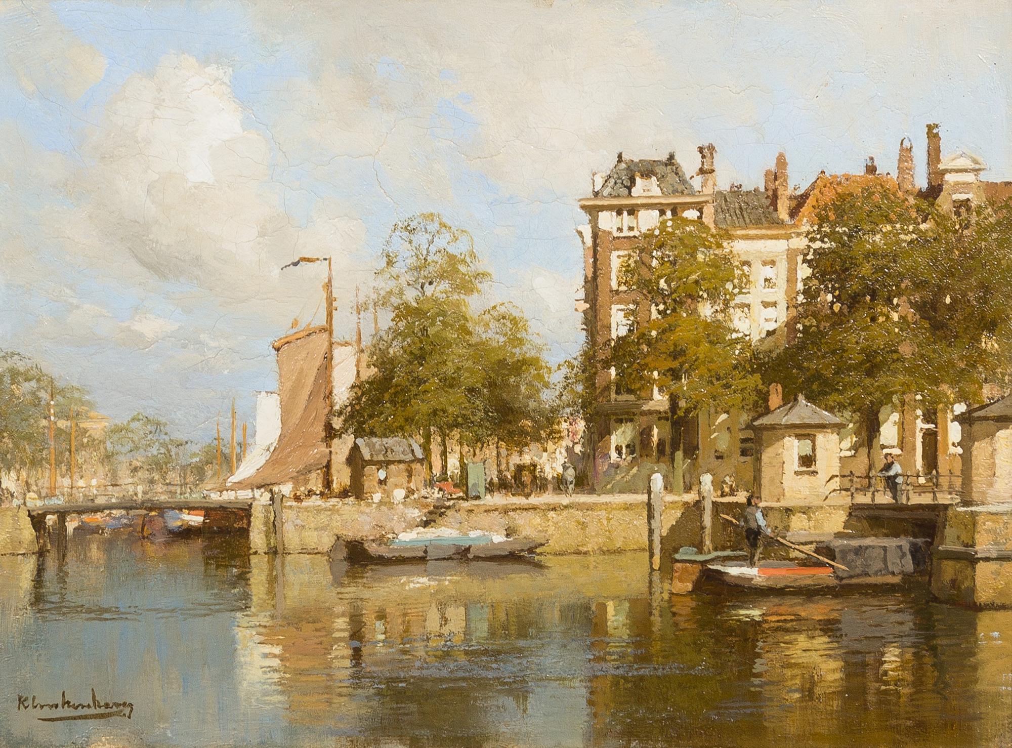 Johannes Christiaan Karel Klinkenberg, (Dutch, 1852-1924), View of Amsterdam