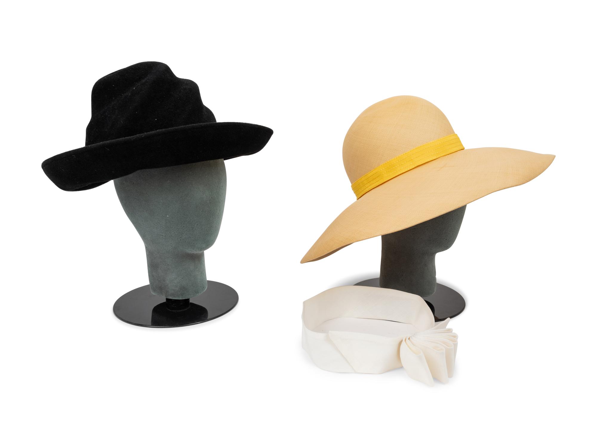 Collection of Five Designer Accessories: Four Galanos, One Chloé