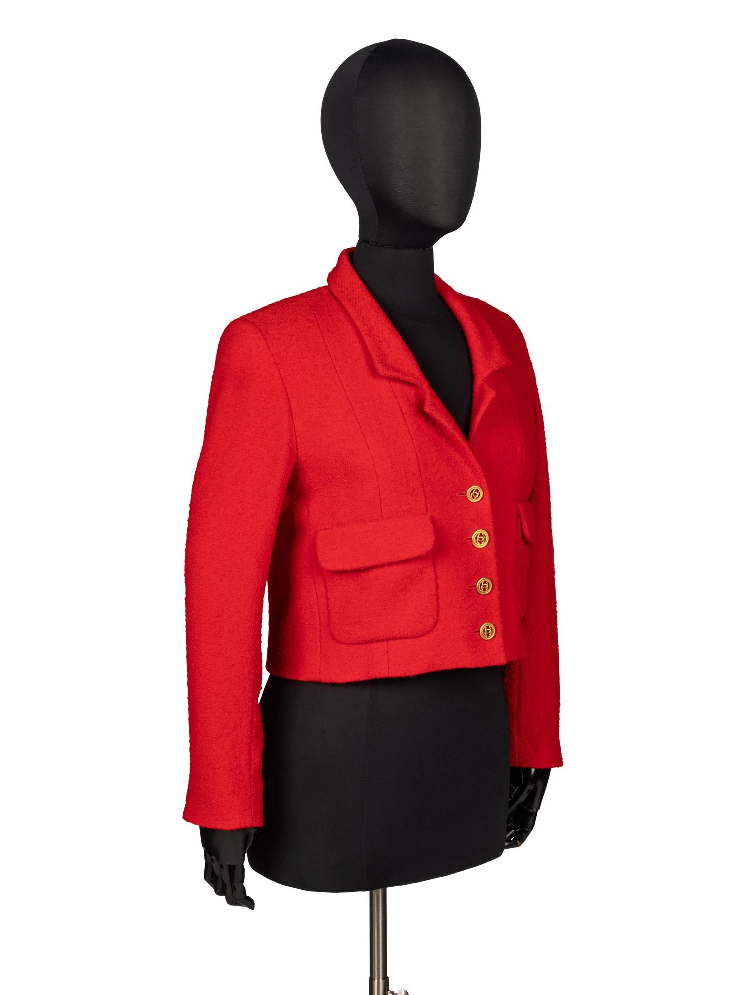 CHANEL, CROPPED TWEED JACKET