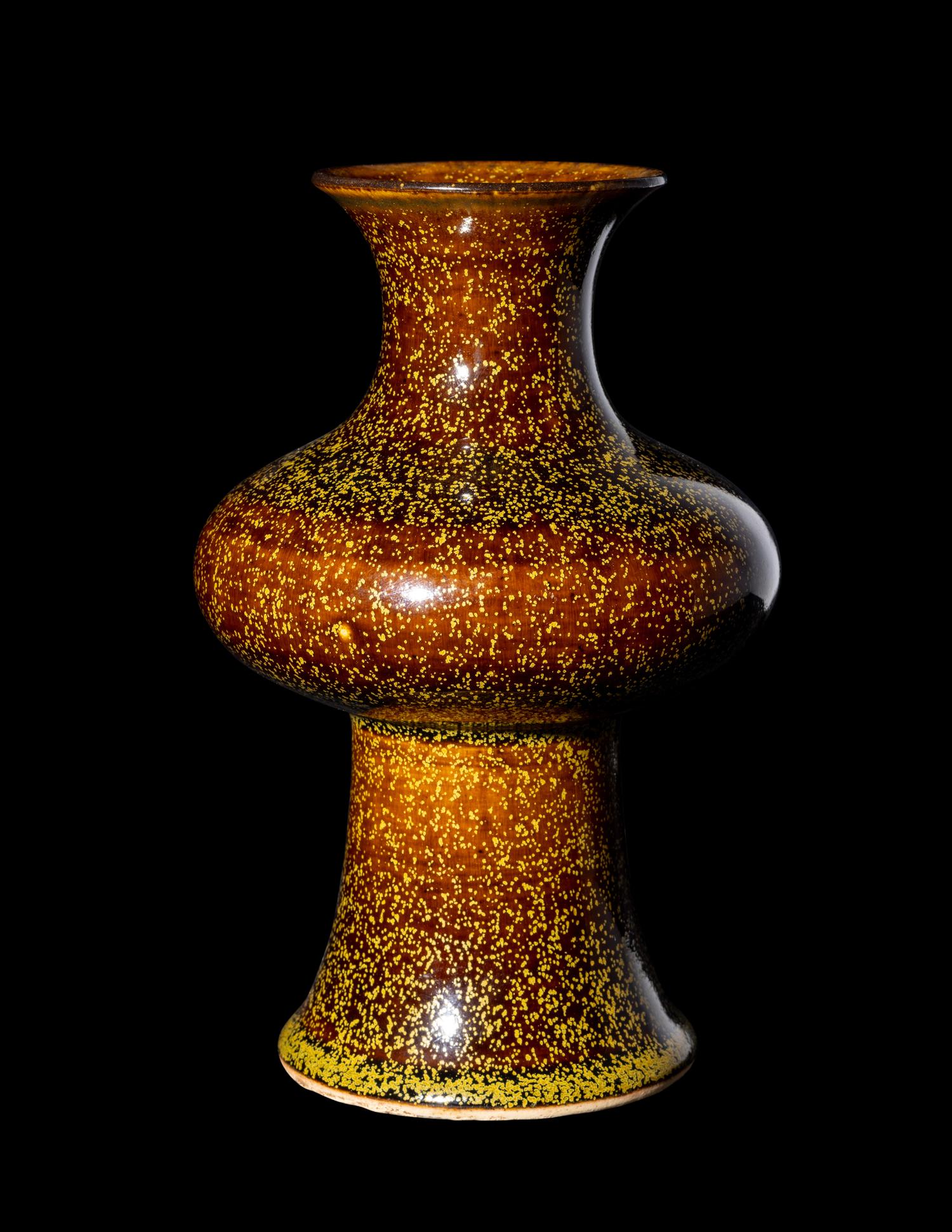 A Chinese Teadust Glazed Porcelain Vase