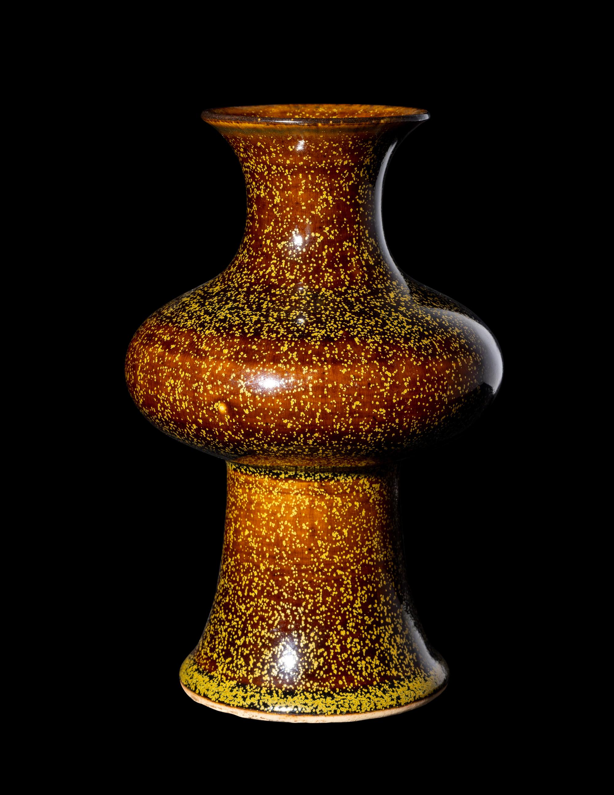 A Chinese Teadust Glazed Porcelain Vase