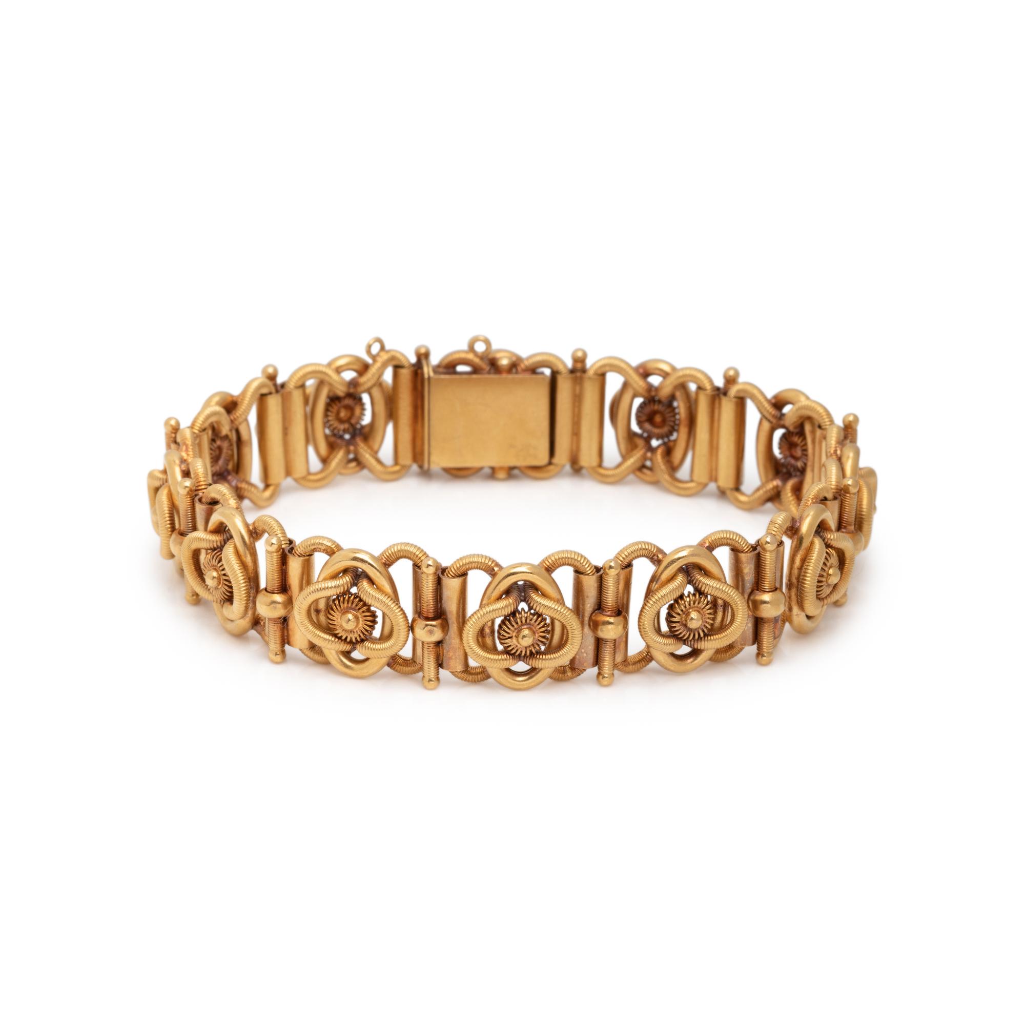 FRENCH, 19TH CENTURY YELLOW GOLD BRACELET