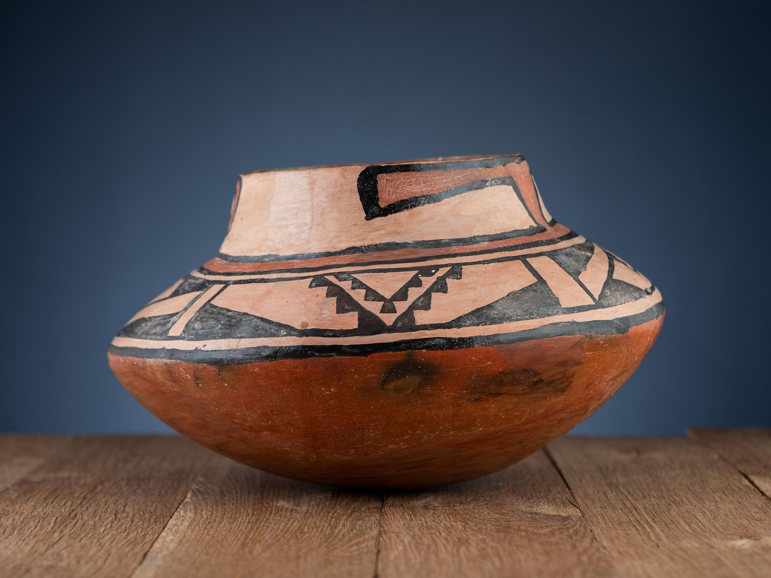Rio Grande Glaze Ware Pottery Jar