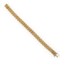 Yellow Gold, Diamond, and Colored Diamond Bracelet