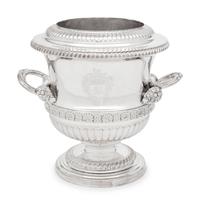 An English Silver-Plate Wine Cooler