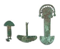 Three Peruvian Copper Tumi