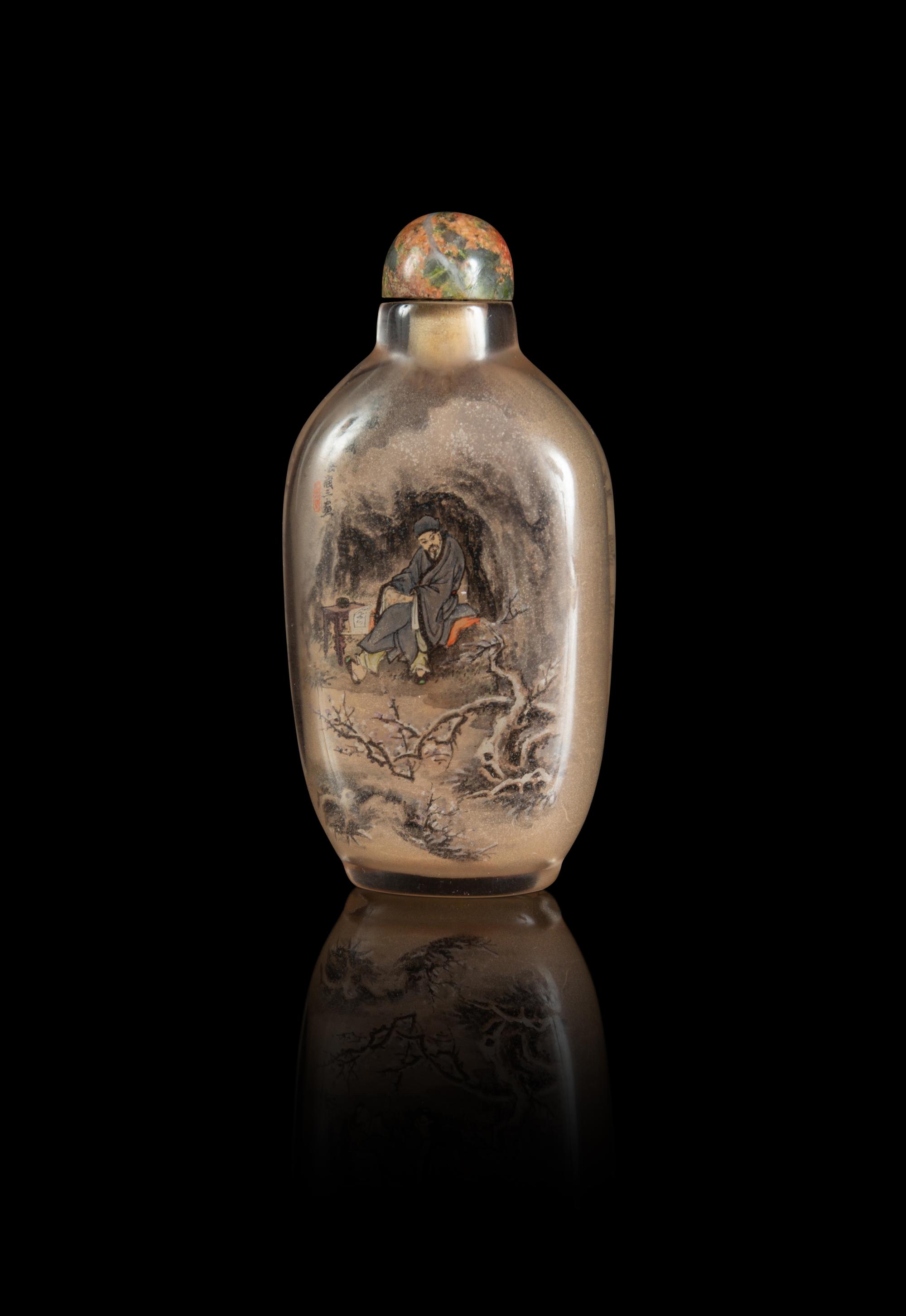 An Inside Painted Glass Snuff Bottle