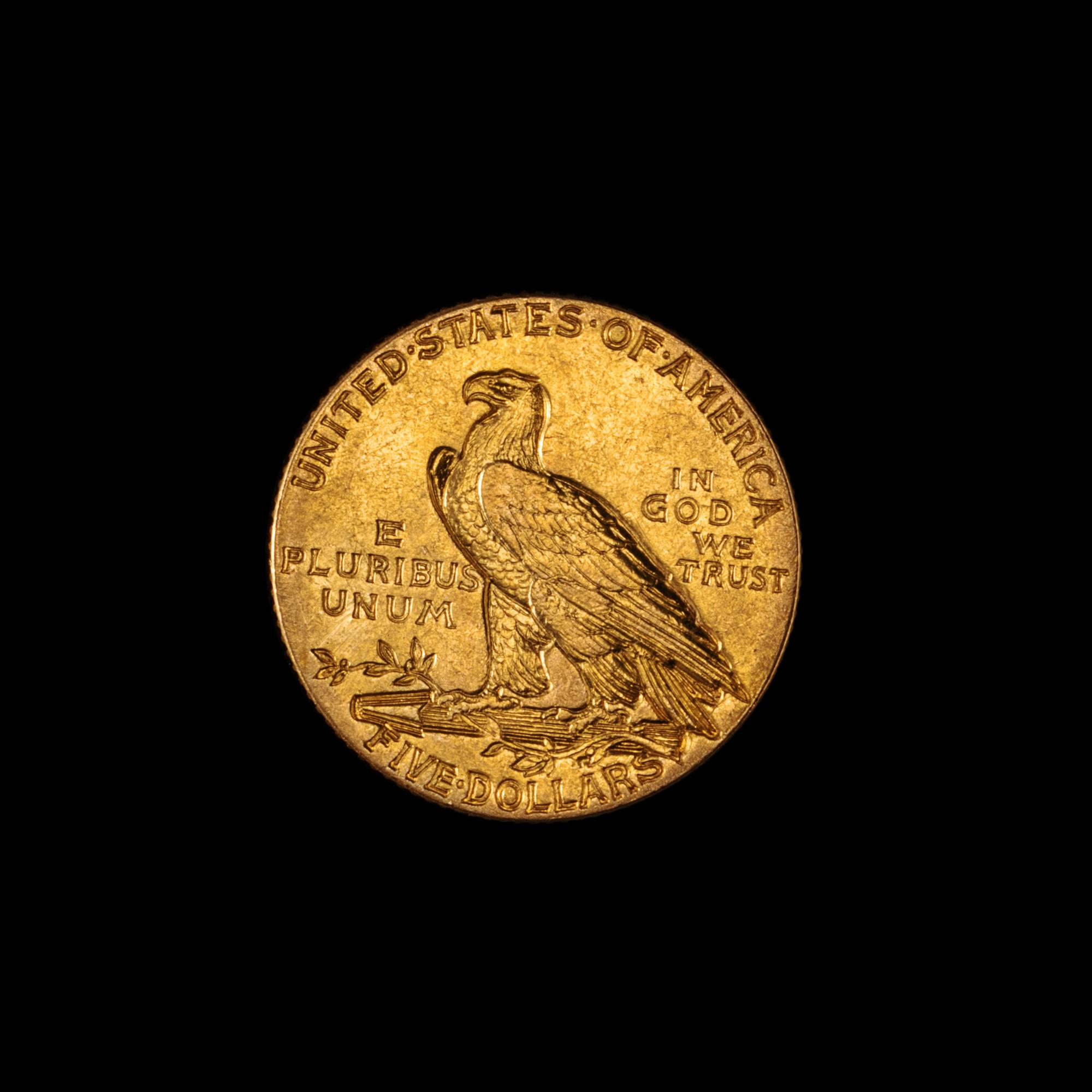 A United States 1914 Indian Head $5 Gold Coin