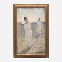 Albert Aublet (French, 1851–1938) Three Girls on a Beach