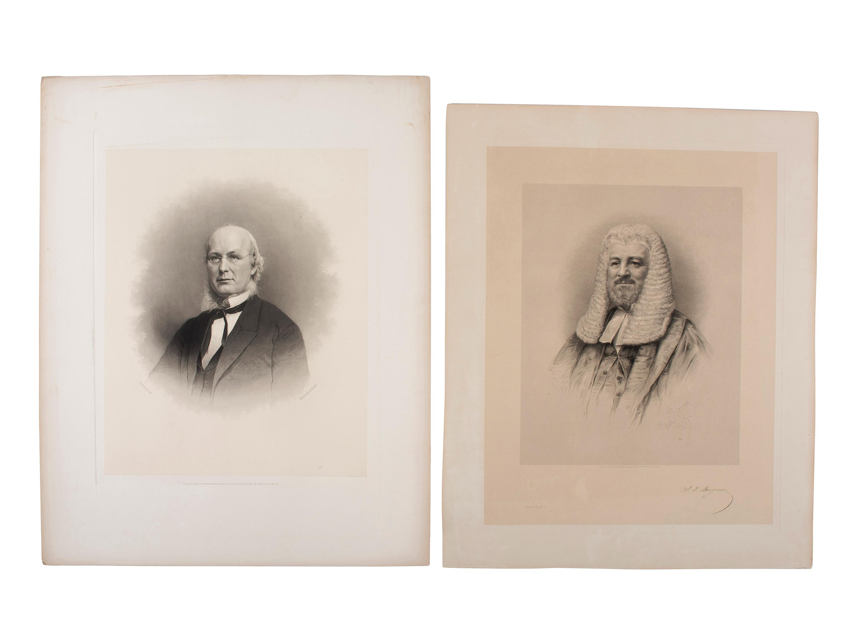 [CIVIL WAR]. A group of 7 engravings of politicians and other notable figures, including Schuyler COLFAX, George McCLELLAN, and Horace GREELEY, comprising:
