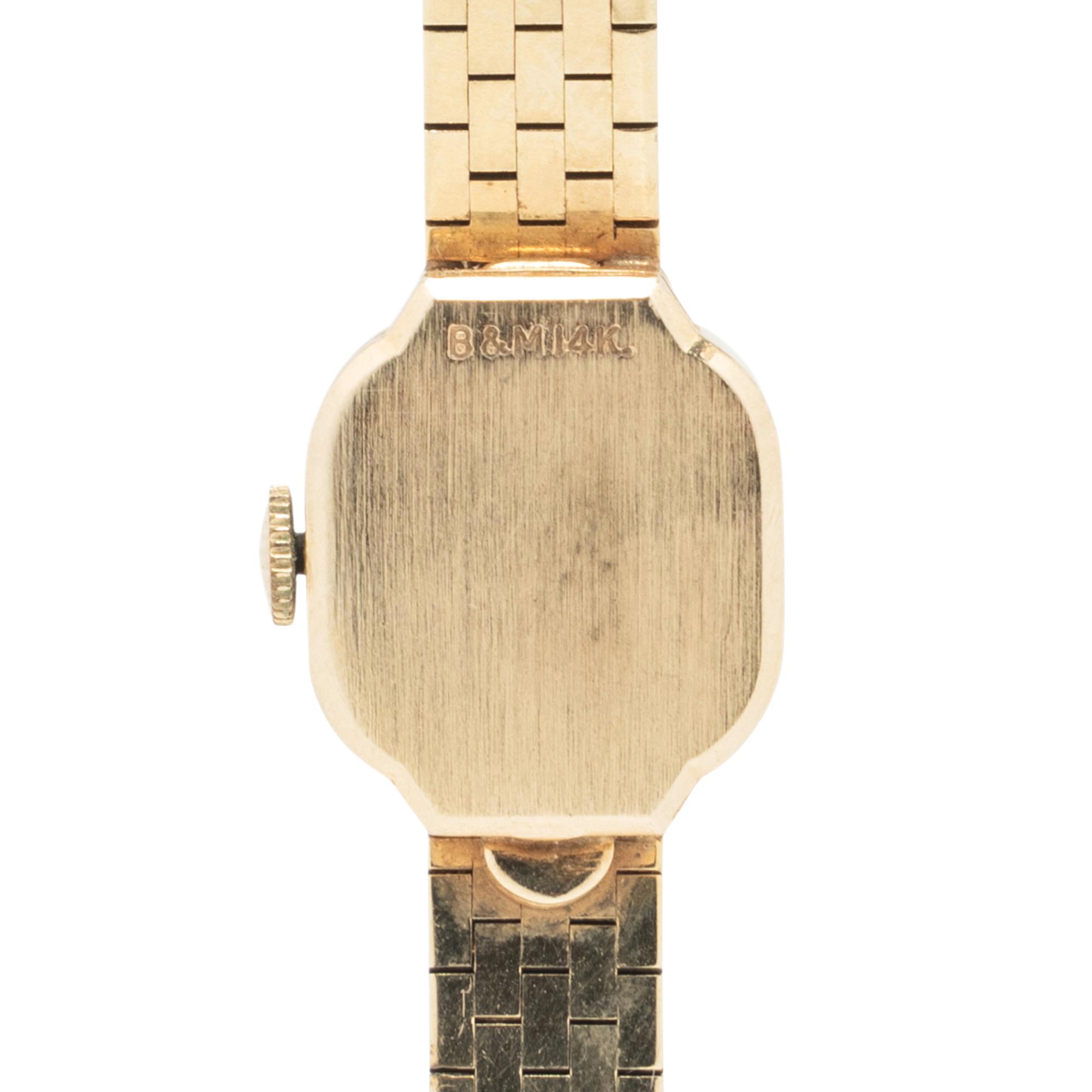 BAUME & MERCIER, YELLOW GOLD WATCH