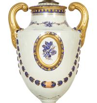 A Pair of Paris Porcelain Lamps and an Additional Lamp