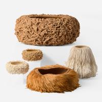 Gary Trentham (American, b. 1939) Group of Fiber Baskets, USA, circa 1980s