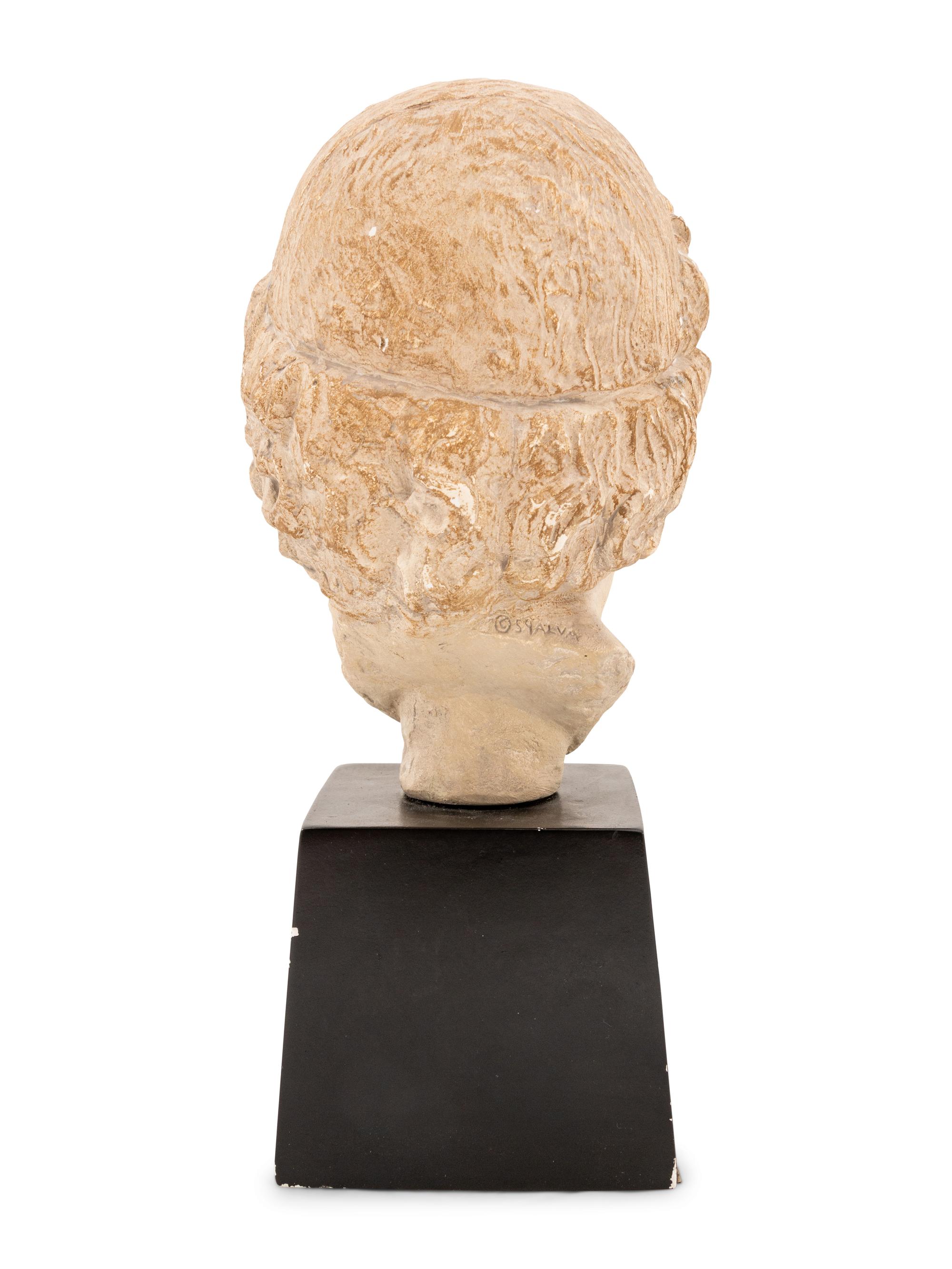 A Composition Bust of Asklepios, After the Antique