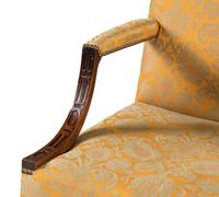 A George III Mahogany Library Chair